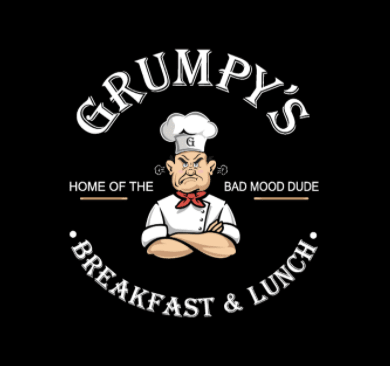 The logo of Grumpy's Restaurant