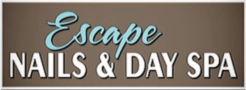 A logo of the Escape Nails & Day Spa